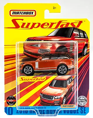 2020 Matchbox Superfast #10 '18 Range Rover Vogue SE MADAGASCAR ORANGE | FSC • $5.99