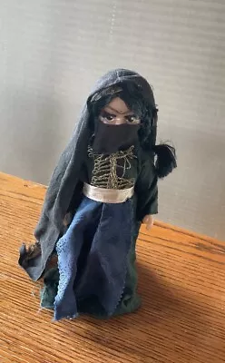 Vintage Niqab Dressed Middle Eastern/Muslim Souvenir Doll 9” Tall • $14.99