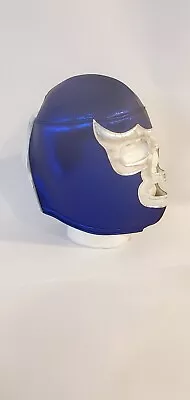 Blue Demon Luchador Wrestling Costume Mask Adult Size Blue & Silver • $19.99