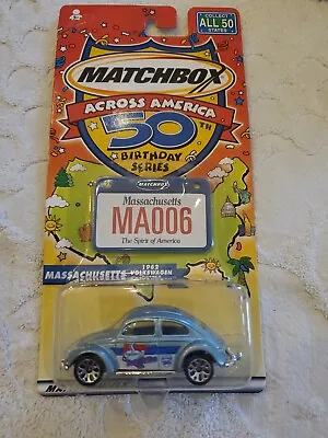 2001 MB  Across America 50th Birthday Series (Massachusetts VW Beetle) Bad Card • $6.99