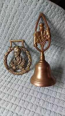 Rabbie Burns Bell Brass Vintage 70s Horse Scottish Bell  • £9.50