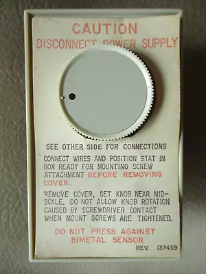 $24.90 • Buy Vintage Honeywell Electric Line Voltage Thermostat T498E 1006 3