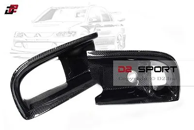 Carbon Fiber Air Oil Intake Front Bumper Ducts Fits  Mitsubishi Evolution EVO 9 • $160