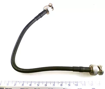 Suhner RG223/U 50 Ohm Coaxial Cable 205mm BNC To BNC Plug OM0793A • £12