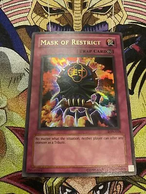 Yugioh Mask Of Restrict Labyrinth Of Nightmare LON-018 Unlimited Ultra Rare LP • $17.50