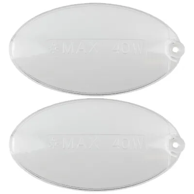 Light Diffuser For FALCON RANGEMASTER Cooker Hood Lamp Bulb Cover Pack Of 2 • £14.62