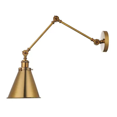 Vintage Wall Sconce Light Adjustable Swing Arm Wall Lamp Indoor Corridor Fixture • $54.99