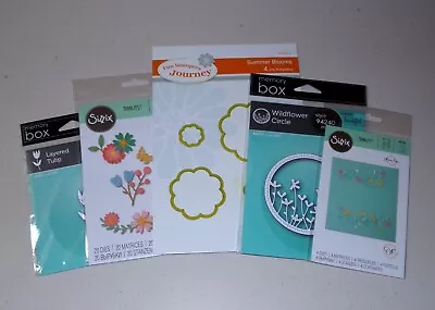Flower Themed Die Lot - Sizzix Thinits Memory Box Fun Stampers Journey • $19.95
