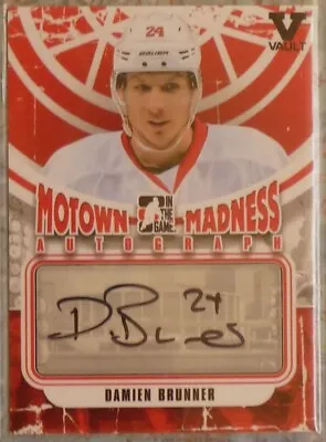 Damien Brunner 2012-13 ITG Motown Madness SP Autograph #A-BG Detroit Red Wings • $59.99