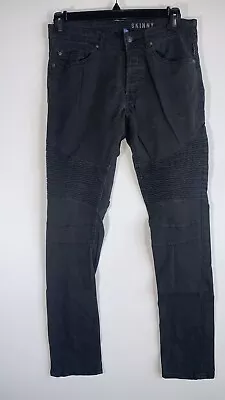 Divided H&M Men’s Skinny Jeans Size 33 Black Denim • $18.99