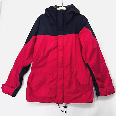 Vintage Marmot Jacket Men Large Red Black Gore-Tex Windproof Water Resistant 80s • $54