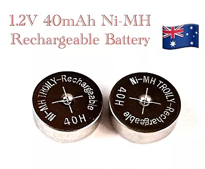 2 × NiMH Rechargeable Batteries 1.2v 40mah Bare Battery • $7.50