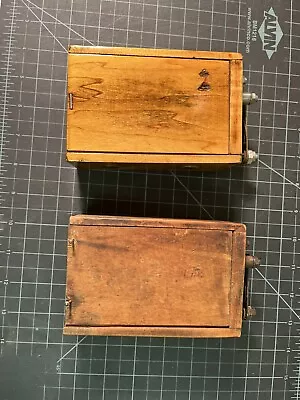 1914 Antique Wooden Box Ignition Coil Magneto 2 Car Battery Boxes. Ford Model T? • $20