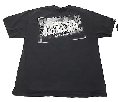 Metal Mulisha Mens Skeleton Skull Graphic T-shirt Sz XL Grunge U2 • $18