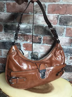 £35 • Buy M&S Autograph 100% Leather Conker Chestnut Brown Shoulder Bag 