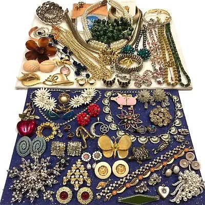 Vintage Pin Earrings Bracelet Necklace Jewelry Lot CORO DAUPLAISE TRIFARI ++++++ • $279