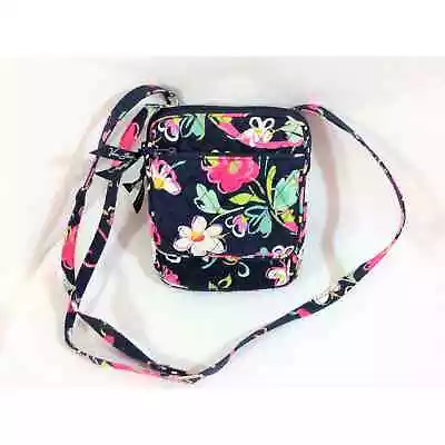 Vera Bradley  Ribbons  Adjustable Quilted Crossbody Multi-Color Floral MINT • $28