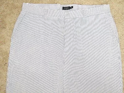 Men's J.Crew 100% Cotton Pin Striped Straight Leg Seersucker Pants 36 X 30 • $24.99