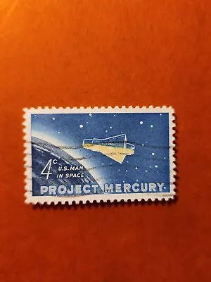 US 4 Cent Project Mercury Space Postage Stamp 1962 • $1