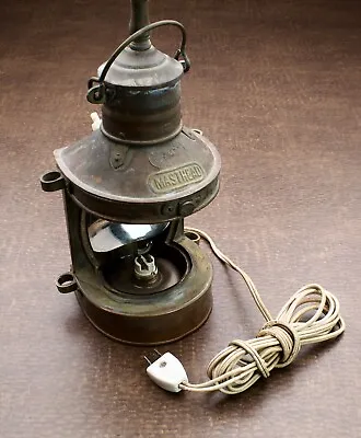 Vintage Copper And Brass Masthead  TUNG WOO HONG KONG  Lantern • $40