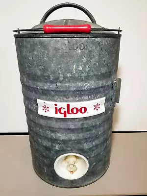 Vintage Igloo Galvanized 3 Gallon Water Cooler • $45