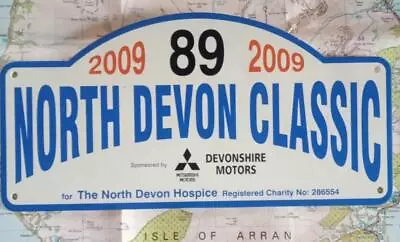 Old Vintage Car Mascot Badge : North Devon Classic Car Rally Plate 2009 No 89 • £30.80