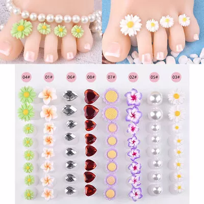 Manicure 8 Pcs Toe Separator Nail Art Pedicure Tool Silicone Thumb Protector • $2.19