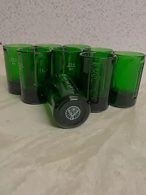 Genuine 25cl Jägermeister Green Glass Stags Head Shot Glasses Set Of 9 • £20
