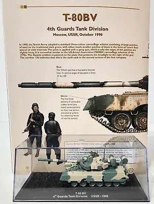 Combat Tanks 1:72 #30 T-80 BV 4th Guards Tank Division USSR - 1990 • $40