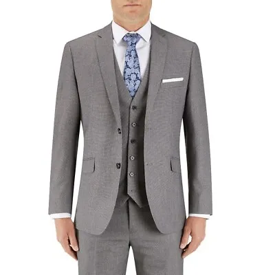 Skopes Harcourt Silver Grey Slim-Fit  Suit  - Wedding / Smart / Casual • $258.98