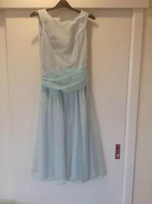 Vintage 1950/60s Light Blue Chiffon Dress -  Size 8 To 10 • $49.99