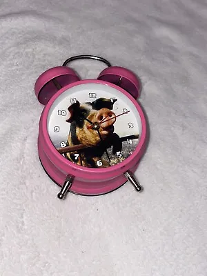 Wacky Wakers Pink Metal Pig Alarm Clock Oinks Fun Funny Pigs Farm Retro Works • $15.23