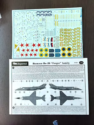 1/48 Begemot Decal 48-028 Yakovlev Yak-38 Forger • $20