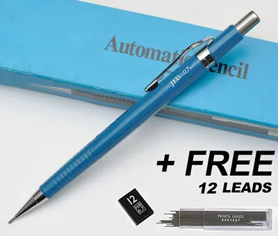 Blue Mechanical Automatic Pencil 0.7mm HB + FREE PACK OF 12 LEADS • £2.99