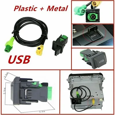 $13.37 • Buy Car USB Switch Cable For RCD510 RCD310 VW Golf/GTI/R MK5 MK6 Jetta
