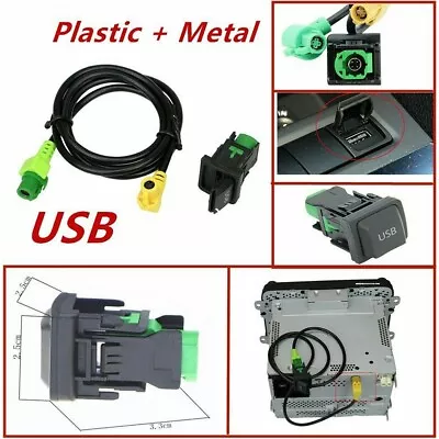 Car USB Switch Cable For RCD510 RCD310 VW Golf/GTI/R MK5 MK6 Jetta • $12.29