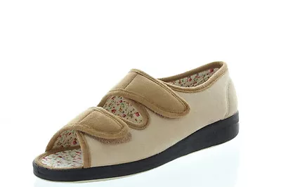 Ladies PANDA OPEN TOE Slippers Entice Black And Camel Size 5-10  • $44.95