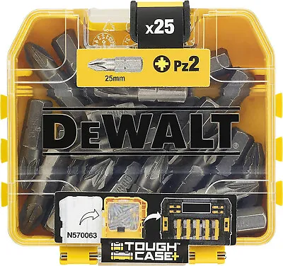 £5.88 • Buy Dewalt 25 X PZ2 Impact Torsion Screwdriver Bits FLEXTORQ Tough Carry Case Pozi