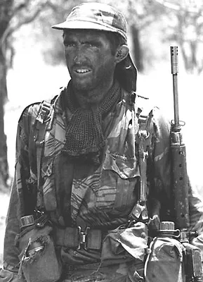 B&W Photo Rhodesian Army Troop Rhodesia FN FAL Rhodesian Light Infantry RLI • $6.49