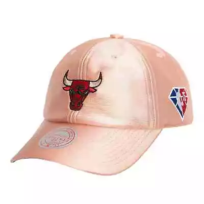 Men's Mitchell & Ness Rose Gold NBA Chicago Bulls 75th Anniversary Strapback - • $24.95