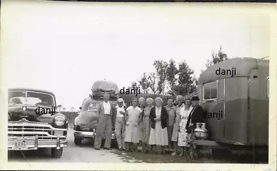 People+1949 CHRYSLER Car+TRAVEL TRAILERS At BRADENTON FL TRAILER PARK* Old PHOTO • $9.99
