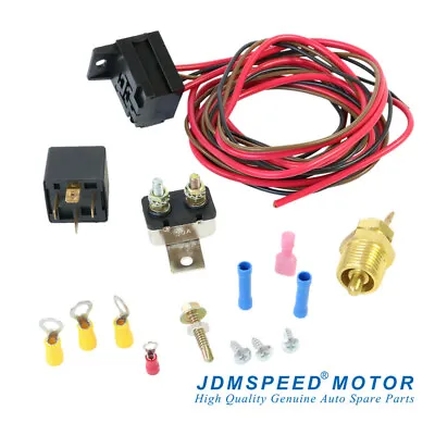 $16.99 • Buy Electric Radiator Engine Fan Thermostat Temperature Switch Relay Kit 3/8 427 454