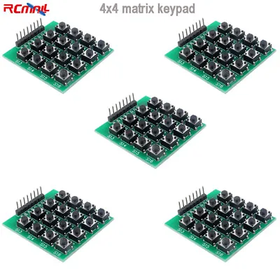 5pcs 4x4 Matrix Keypad 16 Key Button 8p Keyboard Module For Arduino Raspberry Pi • $8.95