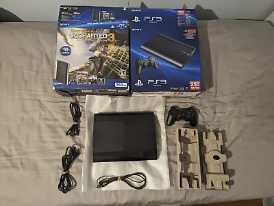 SONY PlayStation 3 PS3 Super Slim System Console Uncharted 3 Bundle • $179