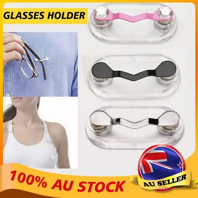 $4.98 • Buy Magnetic Eye Glass Holder Spectacle Sunglasses Clip Badge Hang Magnet Hook Shirt