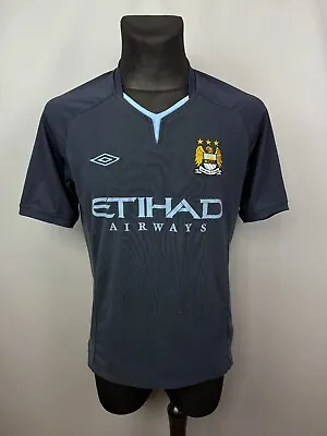 Manchester City 2010 2011 Away Shirt Football Soccer Jersey Mens Umbro Size M • $31.50