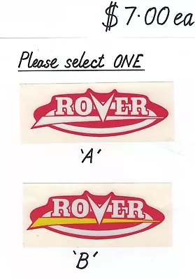Rover - Scott Bonnar Vintage Mower Repro Side Cover Decals 145mm • $7