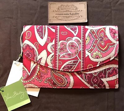 Vera Bradley Rosy Posies Small Folio HARD TO FIND ITEM  • $36