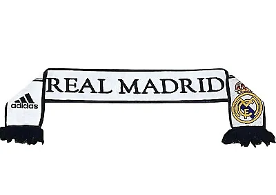 Addidas Real Madrid Winter Scarf 1902 - 2012 Double Sided 6  Wide X 56  New • $17.55