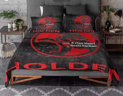 Holden Lion Heart Aussie Classic Car Bedding Quilt Duvet Cover Set • $79